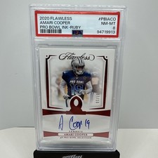 2020 Panini Flawless Pro Bowl Ink Ruby Amari Cooper #7/10 PSA 8 Buffalo Bills comprar usado  Enviando para Brazil
