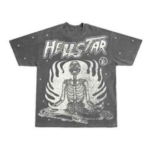Usado, Camisa Hellstar Studios Inner Peace preta desbotada comprar usado  Enviando para Brazil