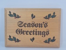Season greetings carved for sale  North Las Vegas