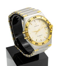 Relógio de quartzo masculino Omega Constellation dois tons ref. 396.1201 33mm #W205331-1 comprar usado  Enviando para Brazil