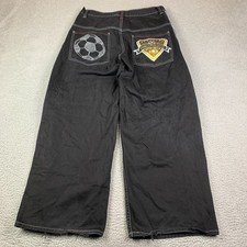 Usado, Jeans masculino vintage Y2k Paco Sport folgado 34x32 Copa do Mundo de futebol skate Street comprar usado  Enviando para Brazil