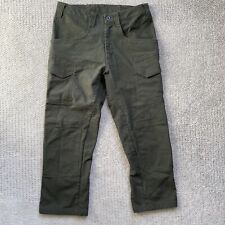 Calça cargo 1620 Workwear tamanho 30 verde cordura joelho duplo NYCO 25” bainha cortada, usado comprar usado  Enviando para Brazil