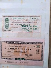 Collezione mini assegni usato  Napoli