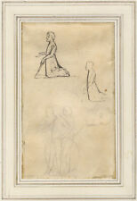 Thomas Stothard RA, estudos de figuras, ajoelhado e com escudo – desenho do início do século XIX comprar usado  Enviando para Brazil