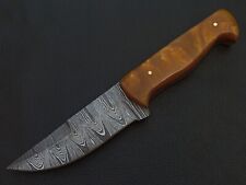 CUCHILLO DE CAZA DE ACERO DAMASCO HECHO A MANO 8" MANGO DE RESINA CON FUNDA M115 segunda mano  Embacar hacia Argentina