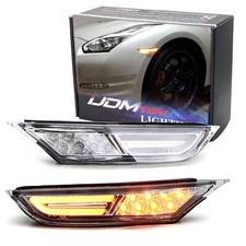 Kit de luz indicadora frontal 3D âmbar full LED lente transparente para 2007-22 Nissan GTR comprar usado  Enviando para Brazil