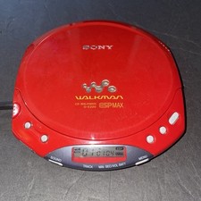 CD player Sony CD Walkman vermelho ESP Max D-E220 testado e funcionando comprar usado  Enviando para Brazil