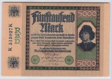 Banknote 5000 mark gebraucht kaufen  München