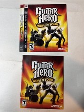 Guitar Hero World Tour PS3 manual e capa de arte somente sem jogo comprar usado  Enviando para Brazil