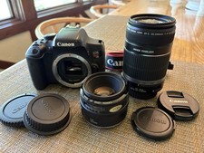 Usado, Roupa de câmera digital Canon EOS T6i com lentes 50mm e 55-250mm comprar usado  Enviando para Brazil