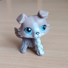 Boneco pop Lps Littlest Petshop cinza branco Border Collie #67 , usado comprar usado  Enviando para Brazil