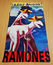 RAMONES Original POSTER 1995 Official Adios Amigos Radioactive Record PROMO ONL comprar usado  Enviando para Brazil