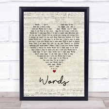Words script heart for sale  UK