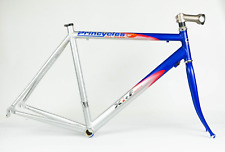 Usado, QUADRO DE ALUMÍNIO VINTAGE GARFO DE AÇO 55 BICICLETA DE ESTRADA PRATA ANOS 90 CORRIDA ANTIGA comprar usado  Enviando para Brazil