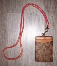 Coach lanyard brown for sale  USA