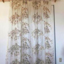 Cortinas de fibra de vidro para casa de campo 46W x 78L painéis plissados de veludo levantados marfim vintage comprar usado  Enviando para Brazil