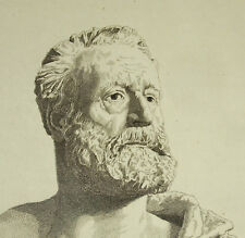 Busto De Victor Hugo Por A D Nageot Según Flaguière C1850 Grabado comprar usado  Enviando para Brazil