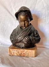 Scultura bronzo bimbo usato  Torino