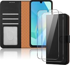 Capa carteira de couro RFID com 2 protetores de tela para Samsung Galaxy A16 5G, usado comprar usado  Enviando para Brazil