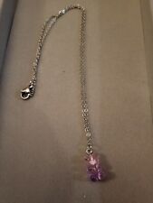 wisiorek miś żelek fiolet, handmade, rękodzieło, używany na sprzedaż  PL