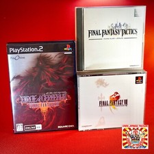 Lote 3 PS1 PS2 Final Fantasy 8 Tactics 7 Dirge of Cerberus Square Playstation JP comprar usado  Enviando para Brazil