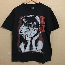 Camiseta Junji ito Collection mega estampa anime japonês terror preta desbotada GG comprar usado  Enviando para Brazil