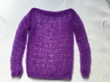 Pull mohair violet d'occasion  Ambrières-les-Vallées