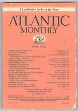 Atlantic Monthly Jun 1932 Japão, Riscos Motorizados e Tráfego, Faculdade e Religião comprar usado  Enviando para Brazil