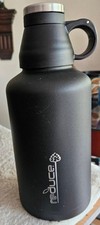 Big Growler Reduce isolamento a vácuo aço inoxidável preto 64 oz. Garrafa com copo comprar usado  Enviando para Brazil