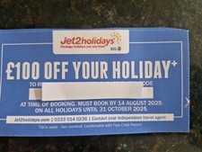 Jet2 holidays discount for sale  WALSALL