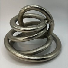 Silver swirly metal for sale  Deerfield