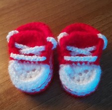 Crocheted converse style for sale  SPENNYMOOR