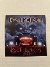 IRON MAIDEN VINTAGE 2002 PEQUENO FOLHETO PROMOCIONAL ROCK IN RIO ÁLBUM CD DUPLO comprar usado  Enviando para Brazil