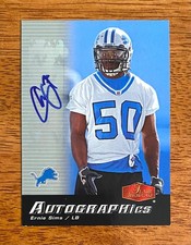 Ernie Sims 2006 Flair Showcase autógrafos Detroit Lions comprar usado Ernie Sims 2006 Flair Showcase autógrafos Detroit Lions comprar usado  Enviando para Brazil