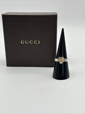 Anel de coração marca registrada de prata esterlina GUCCI tamanho 17 (EUA 7,75) comprar usado  Enviando para Brazil