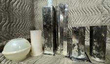 Lote Vintage de Moldes de Vela de Pilar de Metal/Plástico Vários Tamanhos, Formas, usado comprar usado  Enviando para Brazil