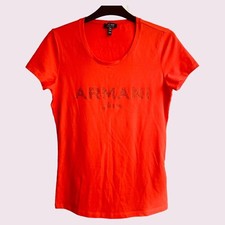 ARMANI JEANS Blood Orange Gem Krótki rękaw T-shirt Rozmiar na sprzedaż  Wysyłka do Poland