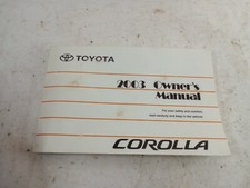 2003 Toyota Corolla Matrix Manual do Proprietário OEM Frete Grátis comprar usado  Enviando para Brazil