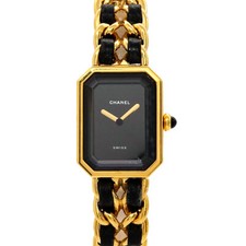 Relógio feminino CHANEL Premiere tamanho L H0001 vintage quartzo mostrador preto 90282724 comprar usado  Enviando para Brazil