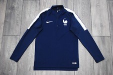 NIKE FOOTBALL FRANCE NATIONAL TEAM 2018-2019 BROCA DE ESQUADRÃO MEIO ZÍPER SUOR AZUL MARINHO P comprar usado  Enviando para Brazil