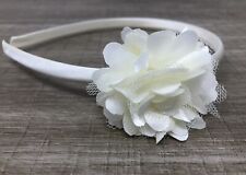 Ivory flower headband for sale  BEDFORD