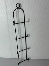 Suporte para prato de parede vertical 4 placas metal arte preto pires rack 19" comprar usado  Enviando para Brazil