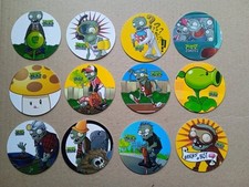 PLANTS vs ZOMBIES Tazos Pogs por Gamesa 2013 México Conjunto de 12 Doze Pogs (1) comprar usado  Enviando para Brazil