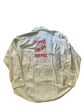 Camisa de trabalho vintage Lee ponto corrente sanforizada posto de gasolina 17 anos 60 anos 70 Phillips 66 comprar usado  Enviando para Brazil