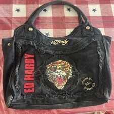 Bolsa satchel Ed Hardy Kills estilo vintage tecido de tigre estilo rústico preta comprar usado  Enviando para Brazil