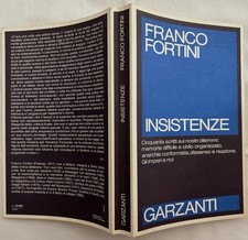 Fortini franco insistenze. usato  Italia