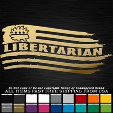 Calcomanía pegatina con logotipo con bandera libertaria hecha jirones  segunda mano  Embacar hacia Mexico