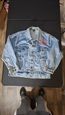 Usado, Jaqueta jeans rara bastidores com Jon Bon Jovi fã clube salto M oficial  comprar usado  Enviando para Brazil