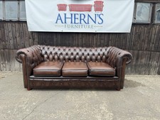 Antique brown leather for sale  BOSTON