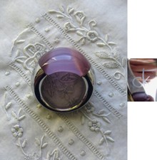 Silberner ring lila gebraucht kaufen  Berlin